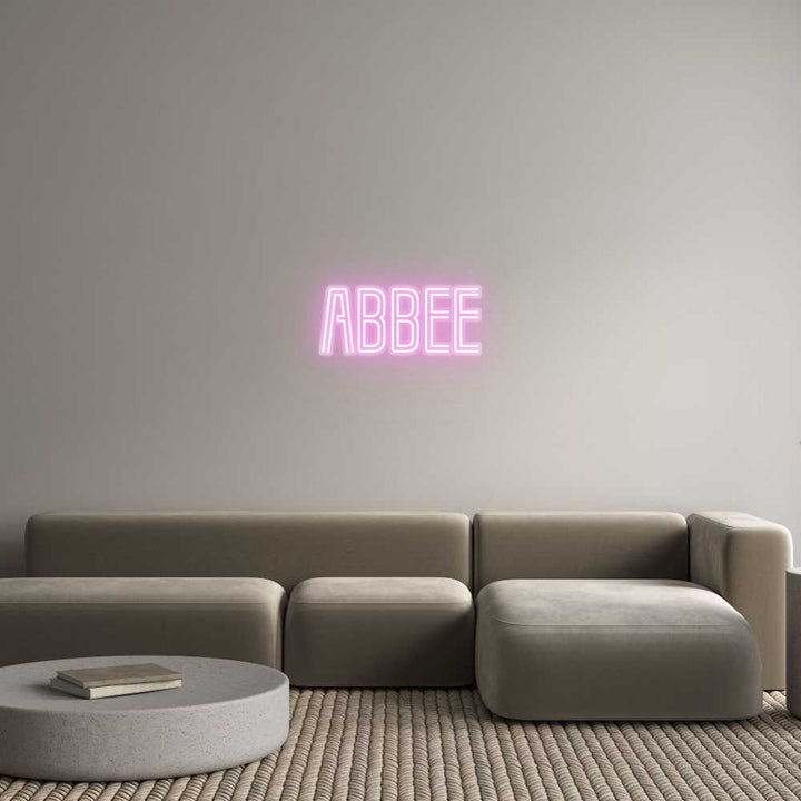 Customized Neon Sign: Abbee