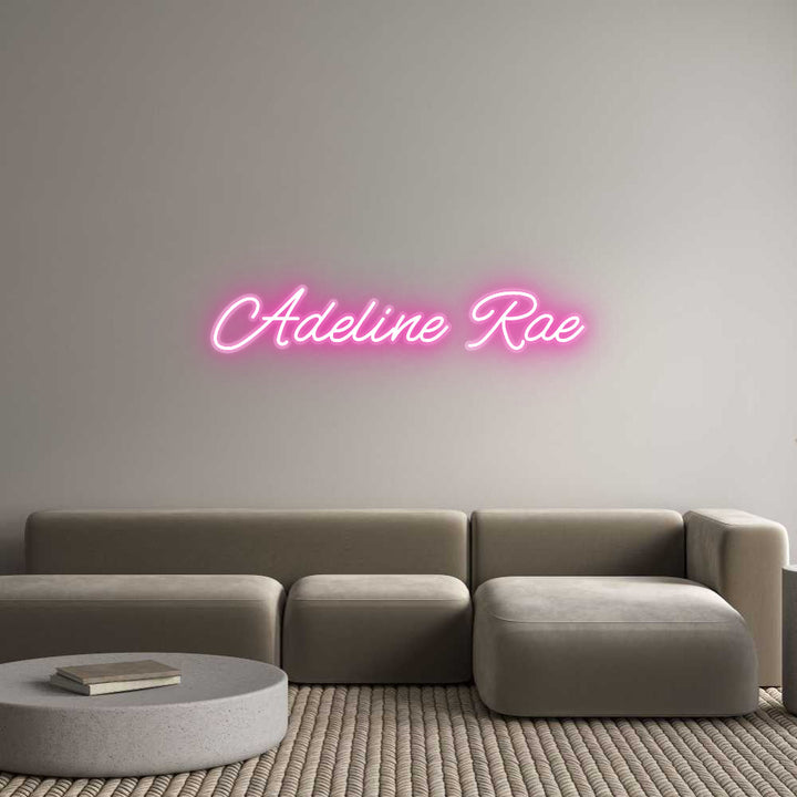 Customized Neon Sign: Adeline Rae