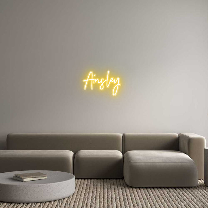 Customized Neon Sign: Ainsley