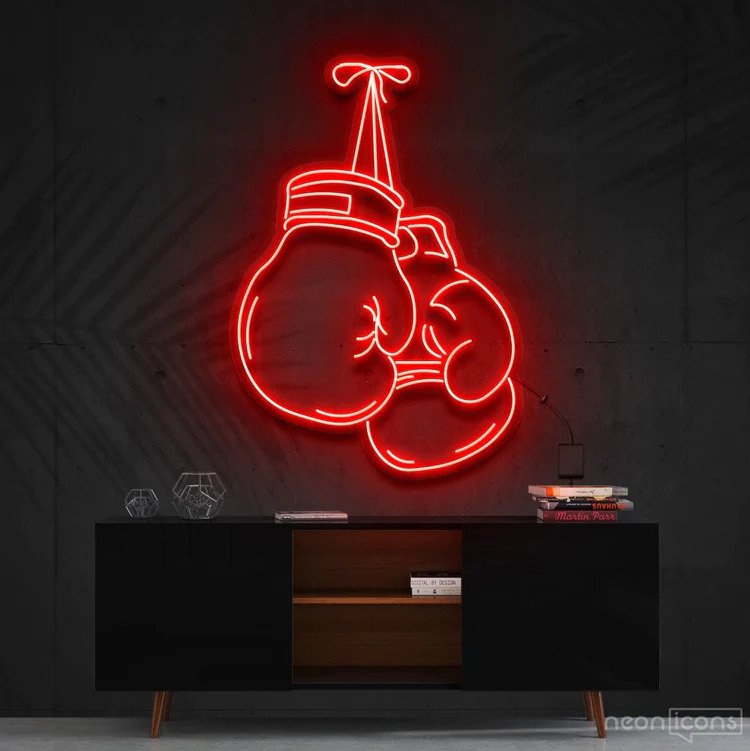 Boxing Gloves Neon Sign ManhattanNeons