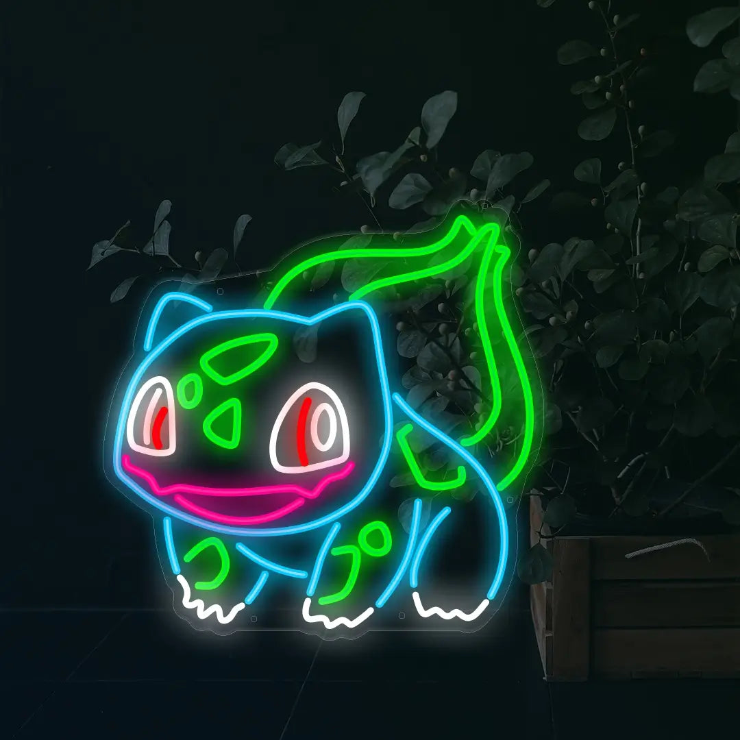 Bulbasaur Neon Sign - The Cutest Pokémon Neon Glow - ManhattanNeons ...