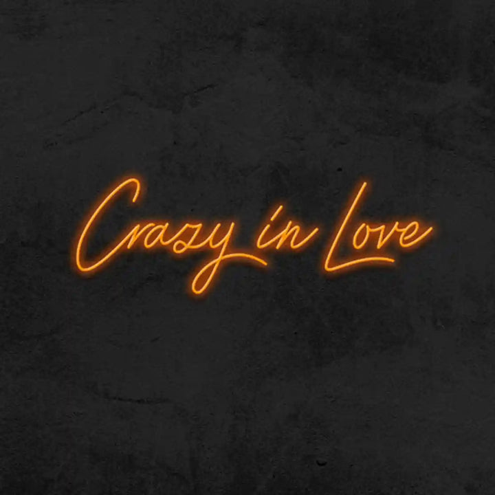 Crazy in Love Wedding Neon Sign - A vibrant and enchanting declaration of deep affection, ideal for adding a touch of romance to any wedding celebration - from manhattonneons.com