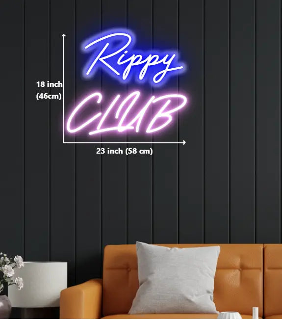 Custom Neon SIgn - Rippy CLUB ManhattanNeons