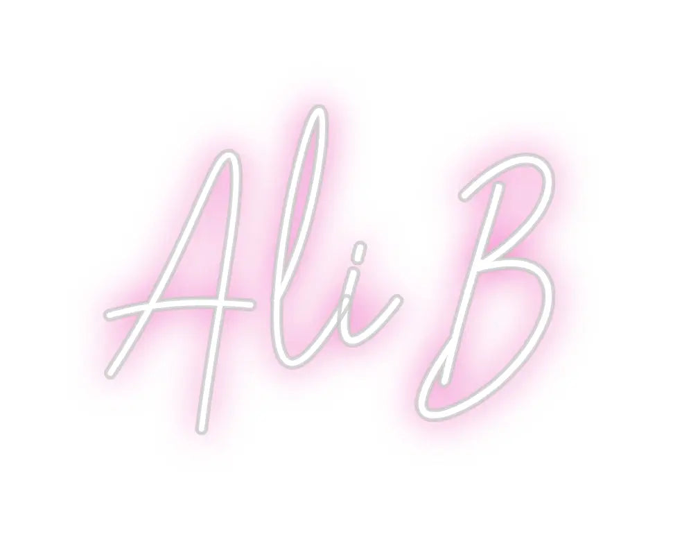 Customized Neon Sign: Ali B ManhattanNeons