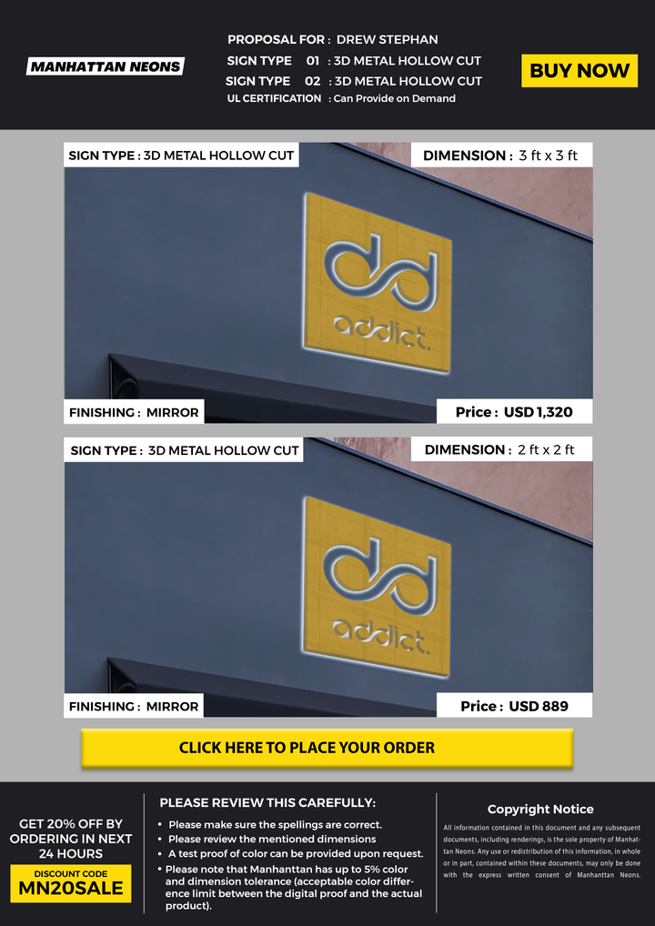 Business SIgnage for Drew Stephan