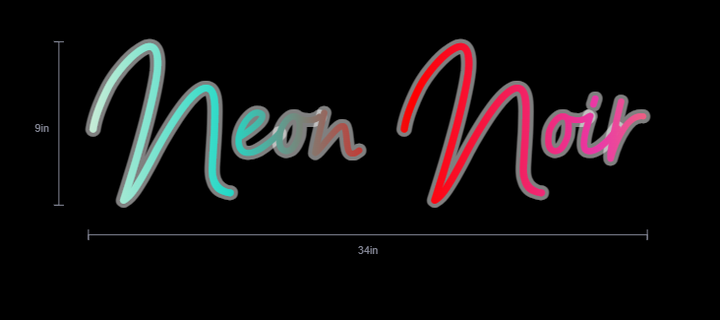 Custom Neon Sign For Neon Noir