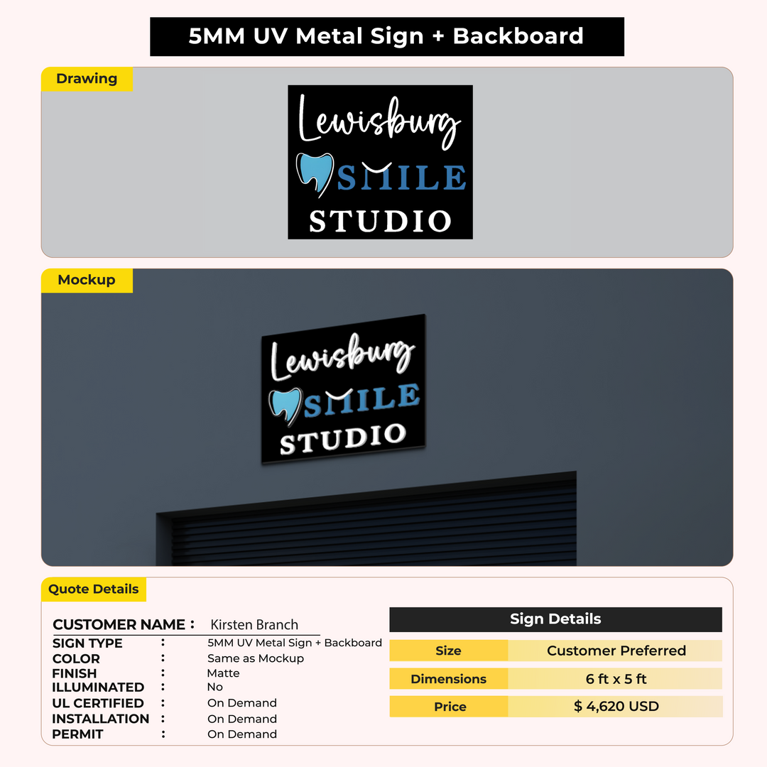 Custom Signs For Kirsten Branch