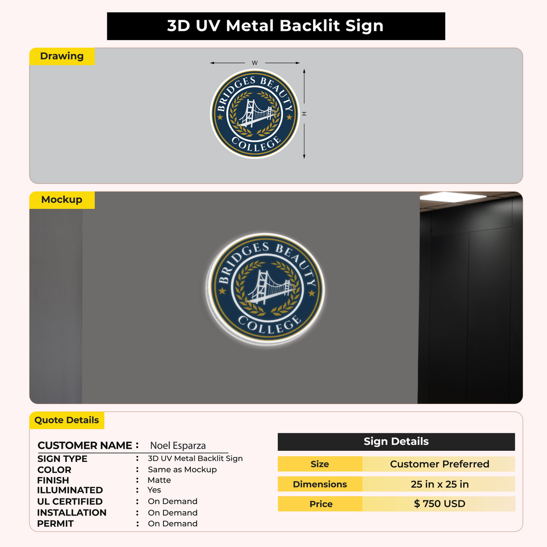 Business signage for Noel Esparza