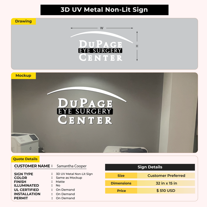 3d signs for Samantha Cooper