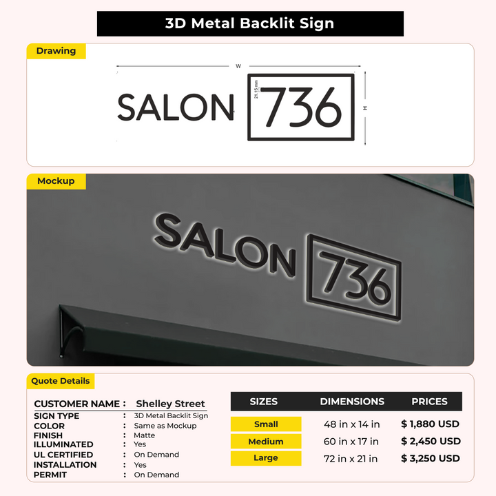 Custom Signs For Shelley Street