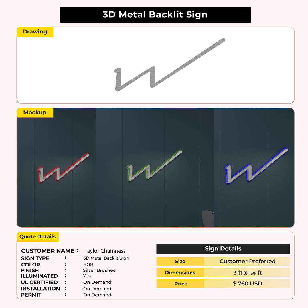 Custom Signs for Taylor Chamness