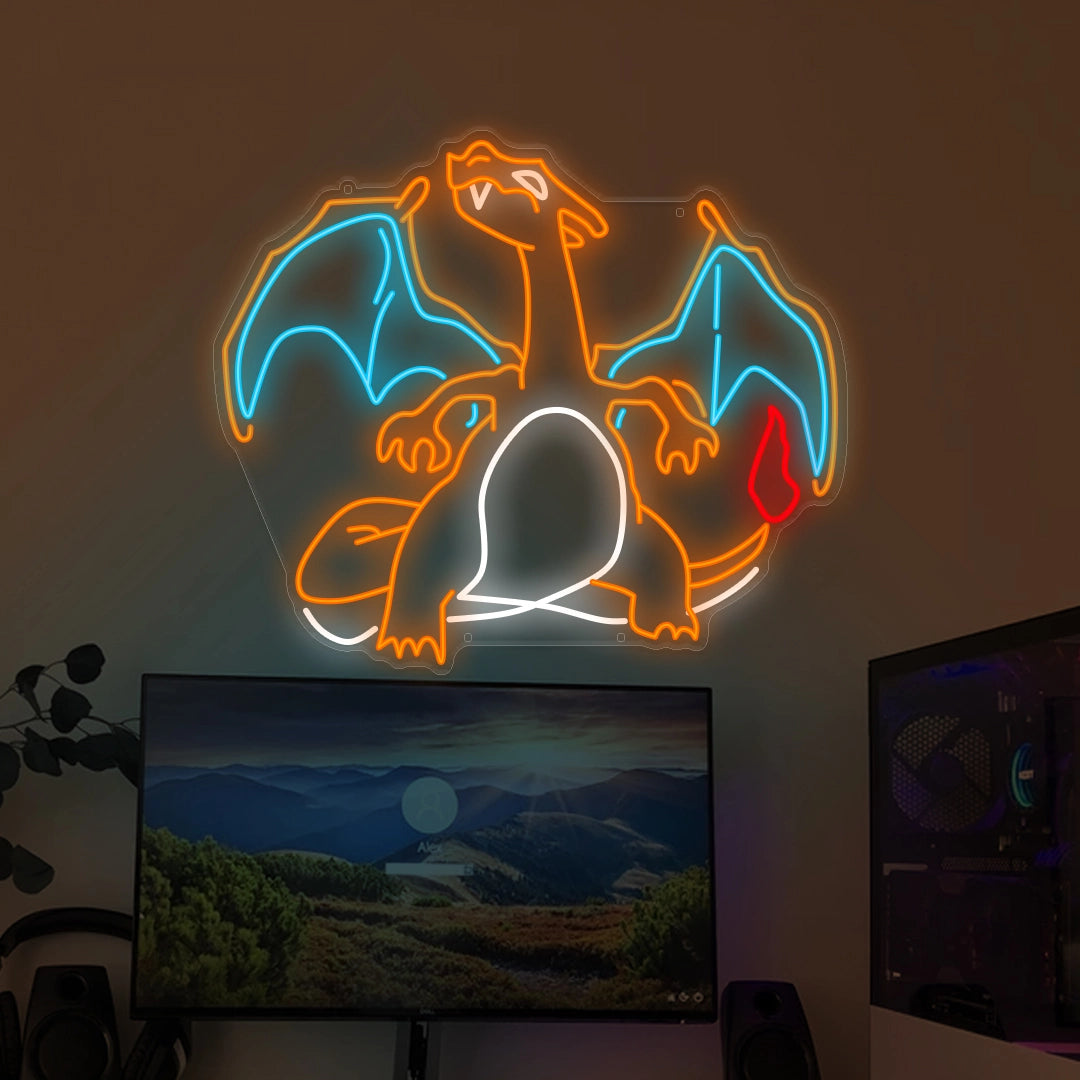 Charizard Blaze - Neon Magic for Pokémon Enthusiasts - ManhattanNeons