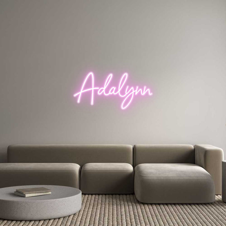 Customized Neon Sign: Adalynn