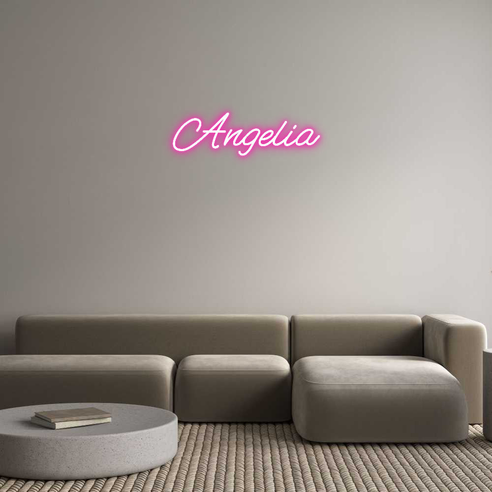 Customized Neon Sign: Angelia ManhattanNeons