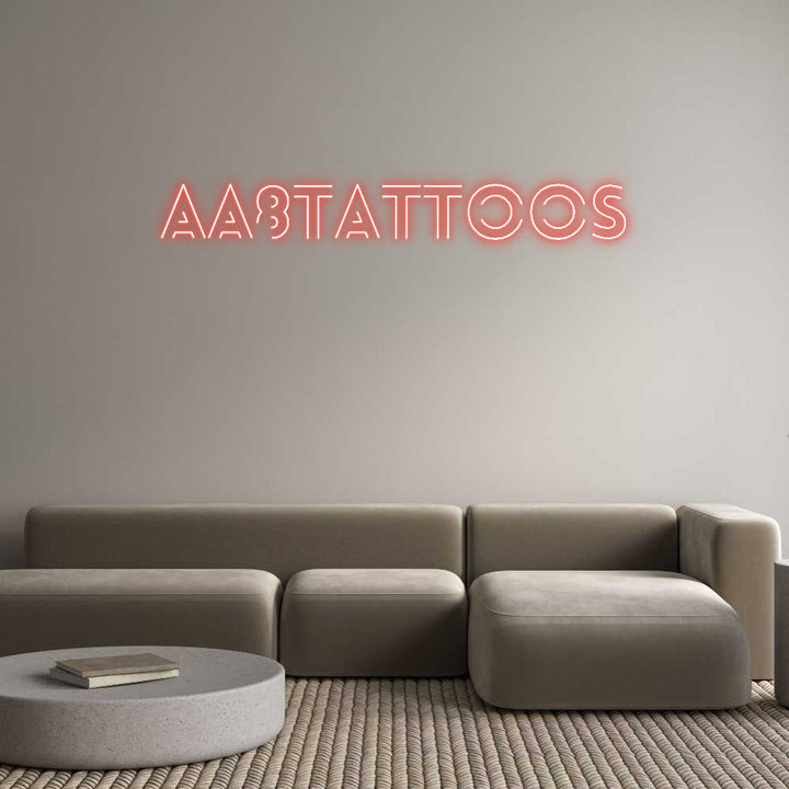 Customized Neon Sign: aa8tattoos ManhattanNeons