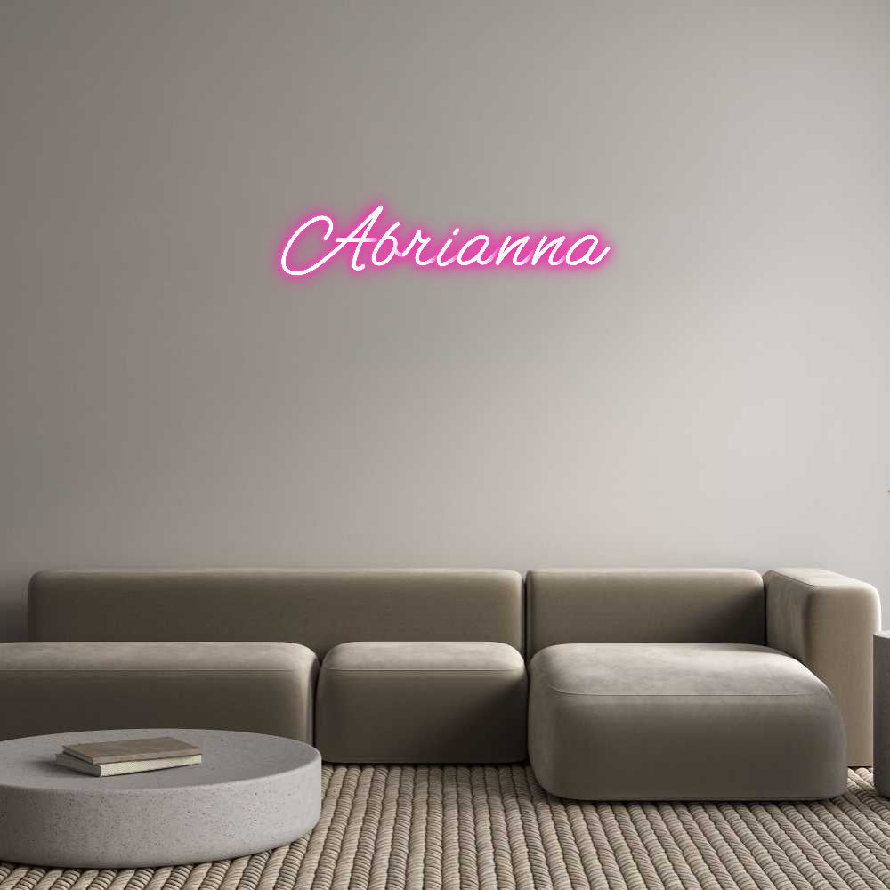 Customized Neon Sign: Abrianna ManhattanNeons