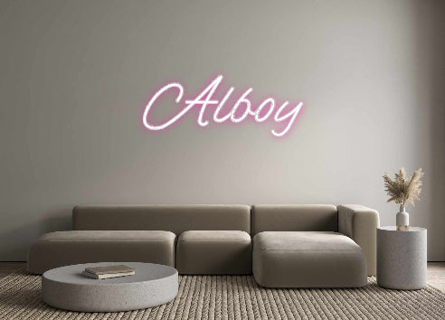 Customized Neon Sign: Alboy