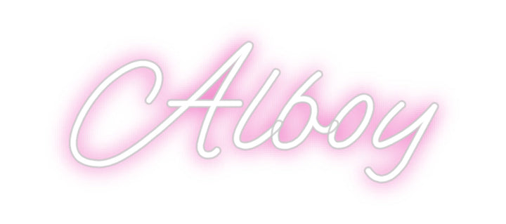 Customized Neon Sign: Alboy