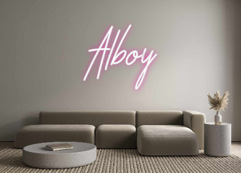 Customized Neon Sign: Alboy