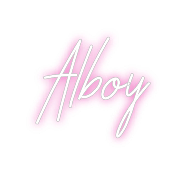 Customized Neon Sign: Alboy