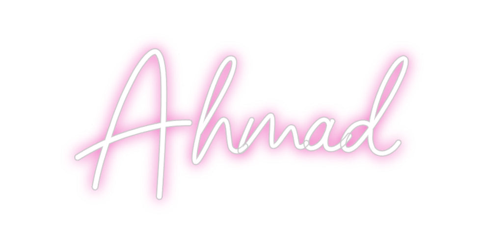 Customized Neon Sign: Ahmad