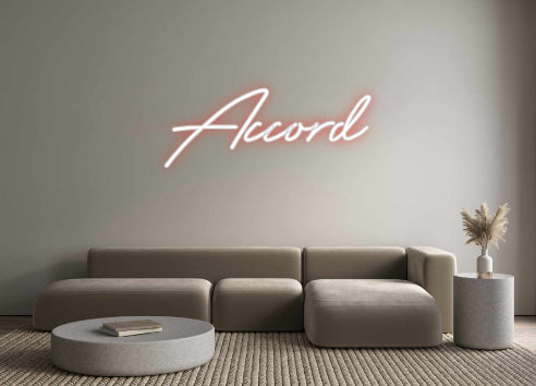 Customized Neon Sign: Accord