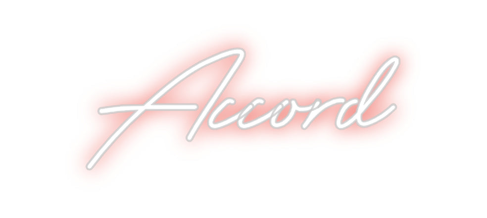 Customized Neon Sign: Accord