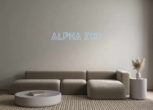 Customized Neon Sign: Alpha Zixi