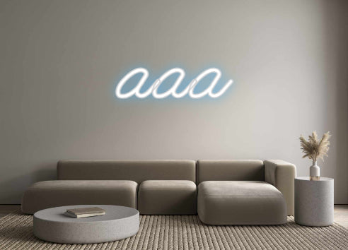 Customized Neon Sign: aaa