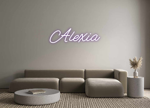 Customized Neon Sign: Alexia