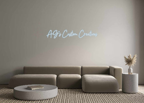 Customized Neon Sign: AG’s Custom C...