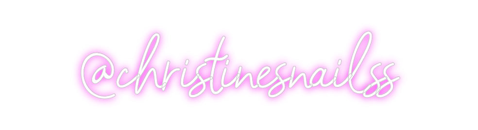 Customized Neon Sign: @christinesna...