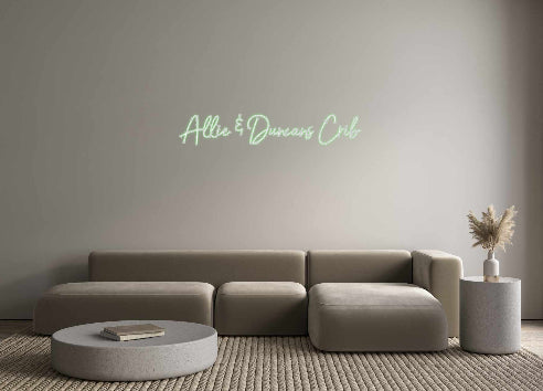 Customized Neon Sign: Allie & Dunca...