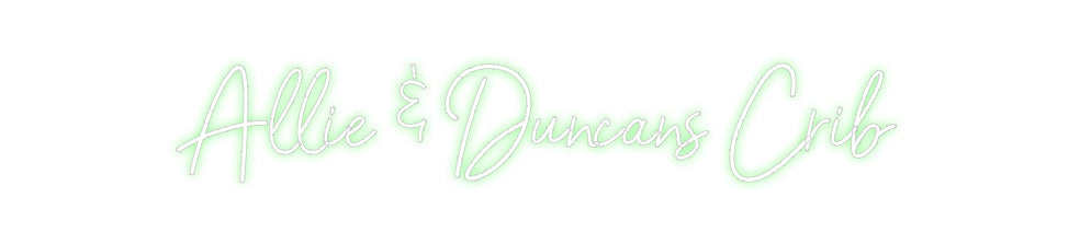 Customized Neon Sign: Allie & Dunca...