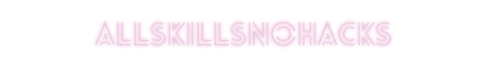 Customized Neon Sign: Allskillsnoha...