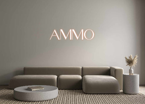 Customized Neon Sign: AMMO