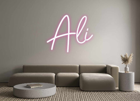 Customized Neon Sign: Ali