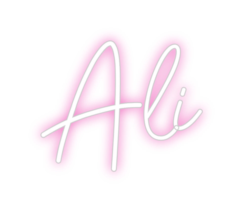 Customized Neon Sign: Ali