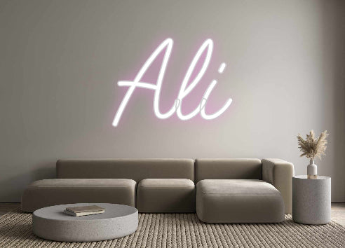 Customized Neon Sign: Ali