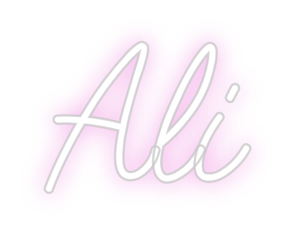 Customized Neon Sign: Ali