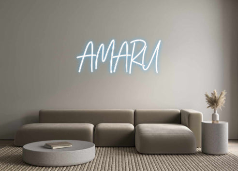 Customized Neon Sign: AMARU