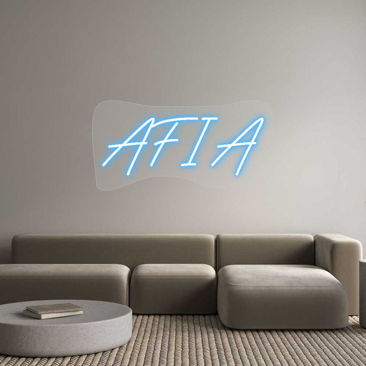 Customized Neon Sign: AFIA