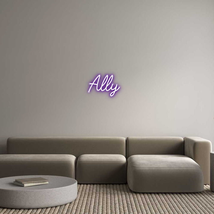 Customized Neon Sign: Ally