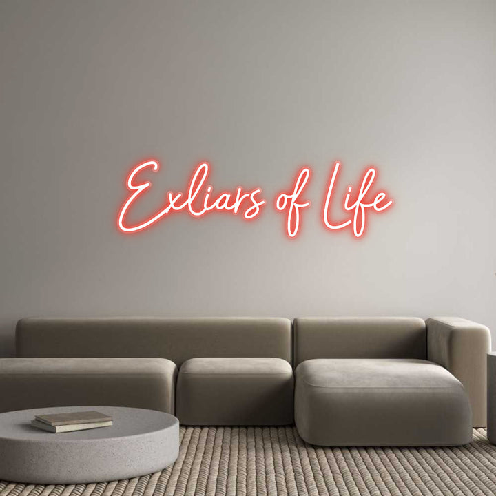 Customized Neon Sign:  Exliars of L...