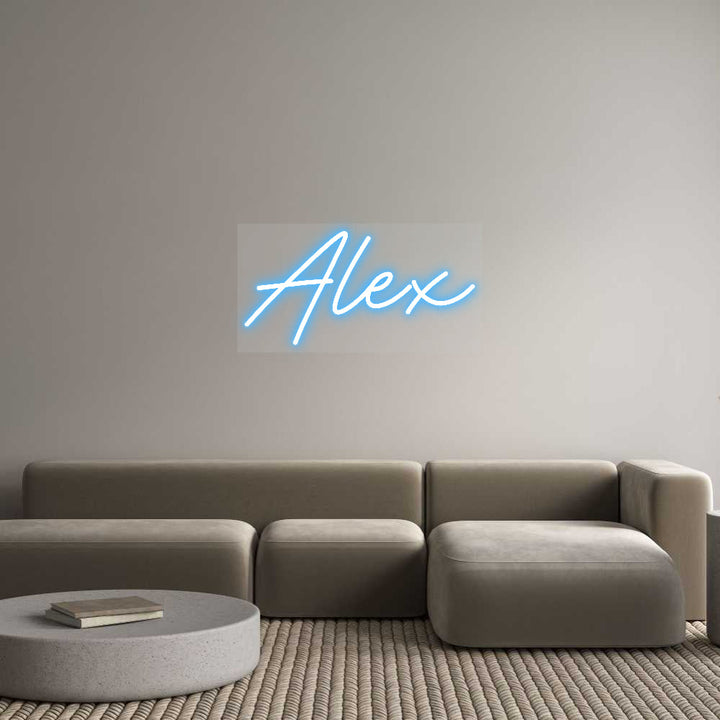 Customized Neon Sign: Alex