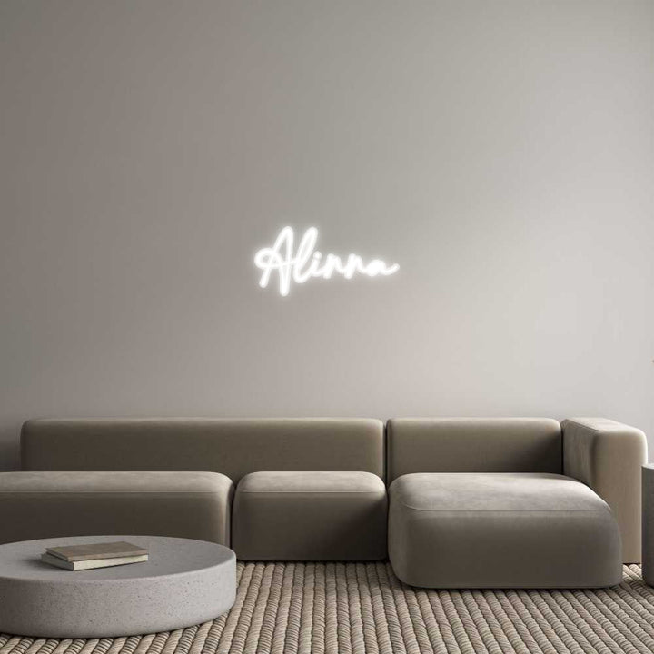 Customized Neon Sign: Alinna