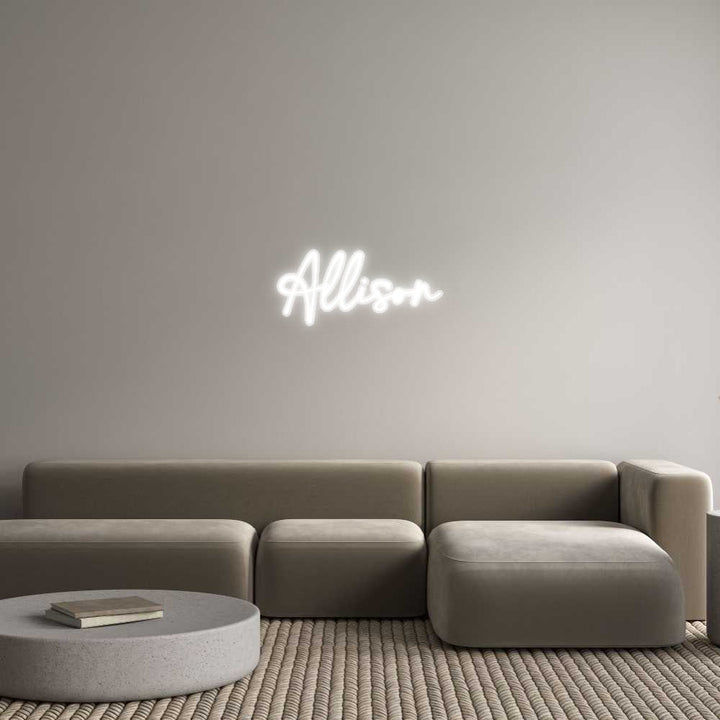 Customized Neon Sign: Allison