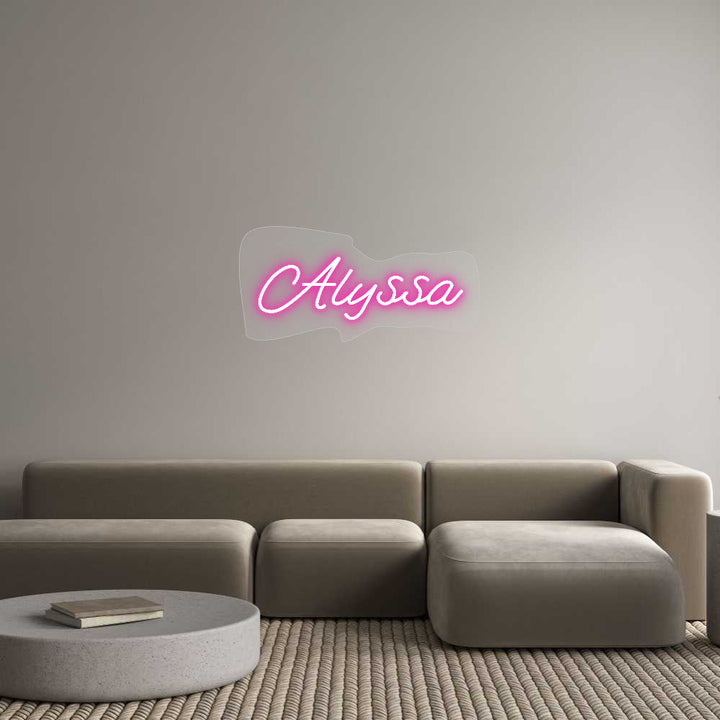 Customized Neon Sign: Alyssa