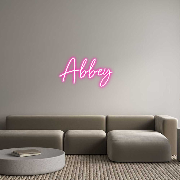 Customized Neon Sign: Abbey