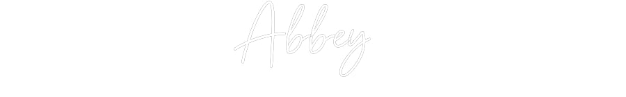 Customized Neon Sign: Abbey